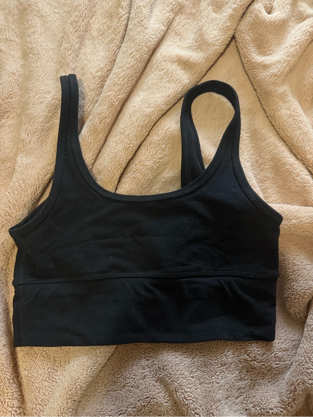 TNA Black Seamless Scoop Sports Bralette